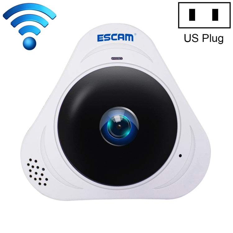 ESCAM Q8 960P 360 Degrees Fisheye Lens 1.3MP WiFi IP Camera, Support Motion Detection / Night Vision, IR Distance: 5-10m, AU Plug, Q8 AU Plug, Q8 EU Plug, Q8 UK Plug, Q8 US Plug ESCAM Q8 960P 360 Degrees Fisheye Lens 1.3MP WiFi IP Camera, Support Motion Detection / Night Vision, IR Distance: 5-10m, AU Plug, Q8 AU Plug, Q8 EU Plug, Q8 UK Plug, Q8 US Plug
